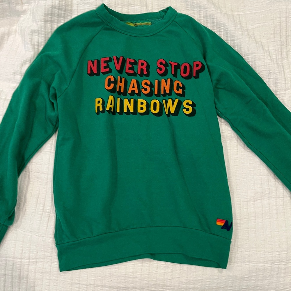 Aviator Nation Kelly Green Sweatshirt